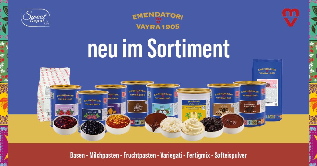 Neues Sortiment Emendatori Vayra 1905