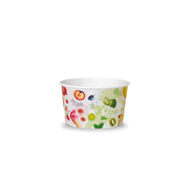 Papier Eisbecher Fruits 90cc