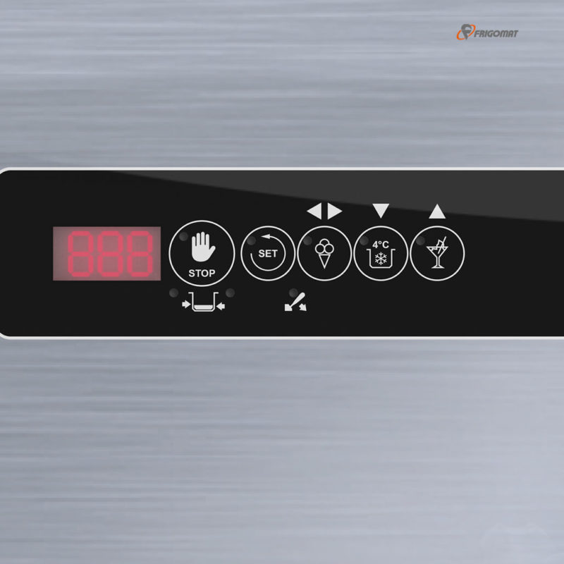 Ansicht des Displays der Frigomat Softeismaschine Kiss 1