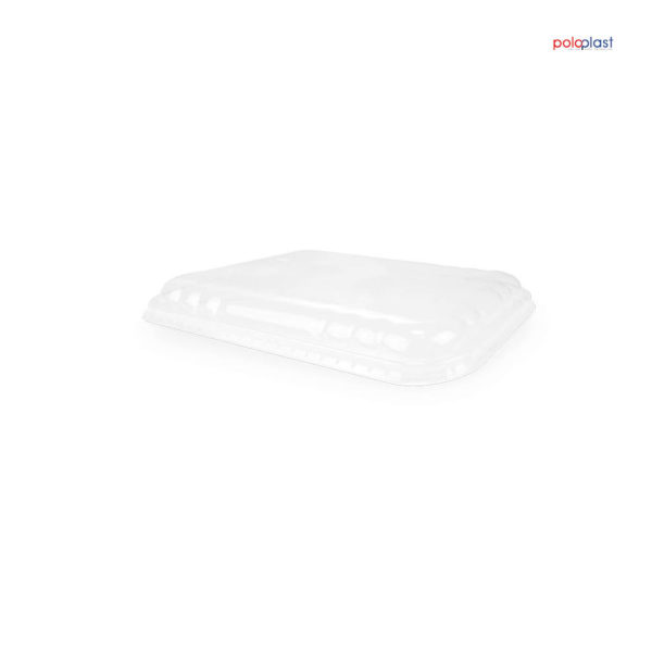 Poloplast kompostierbarer Deckel für Portionsbox 1450cc transparent