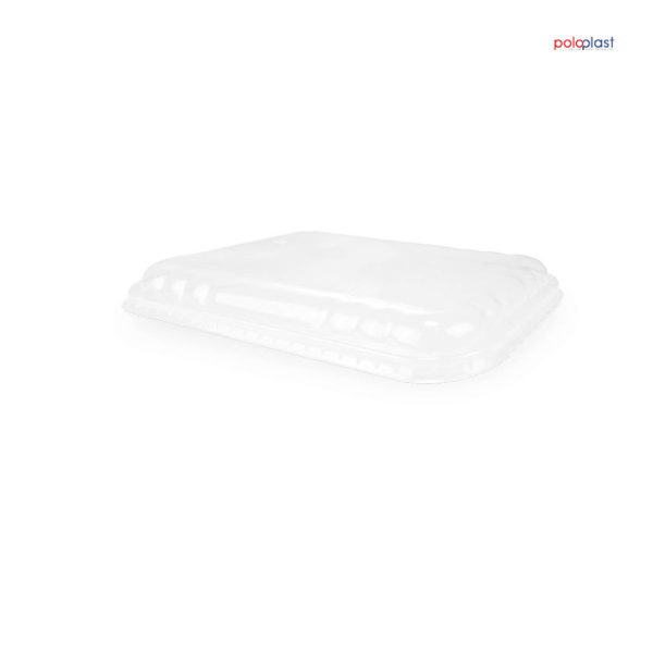 Poloplast kompostierbarer Deckel für Portionsbox 1800cc transparent