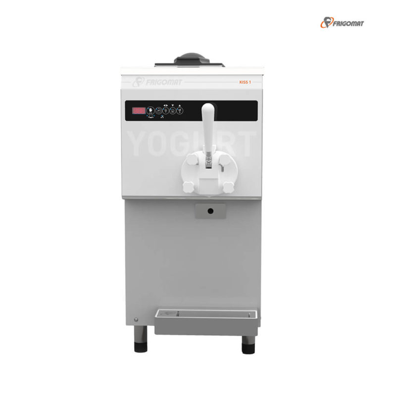 Frontansicht der Frigomat Softeismaschine Kiss 1 Yogurt