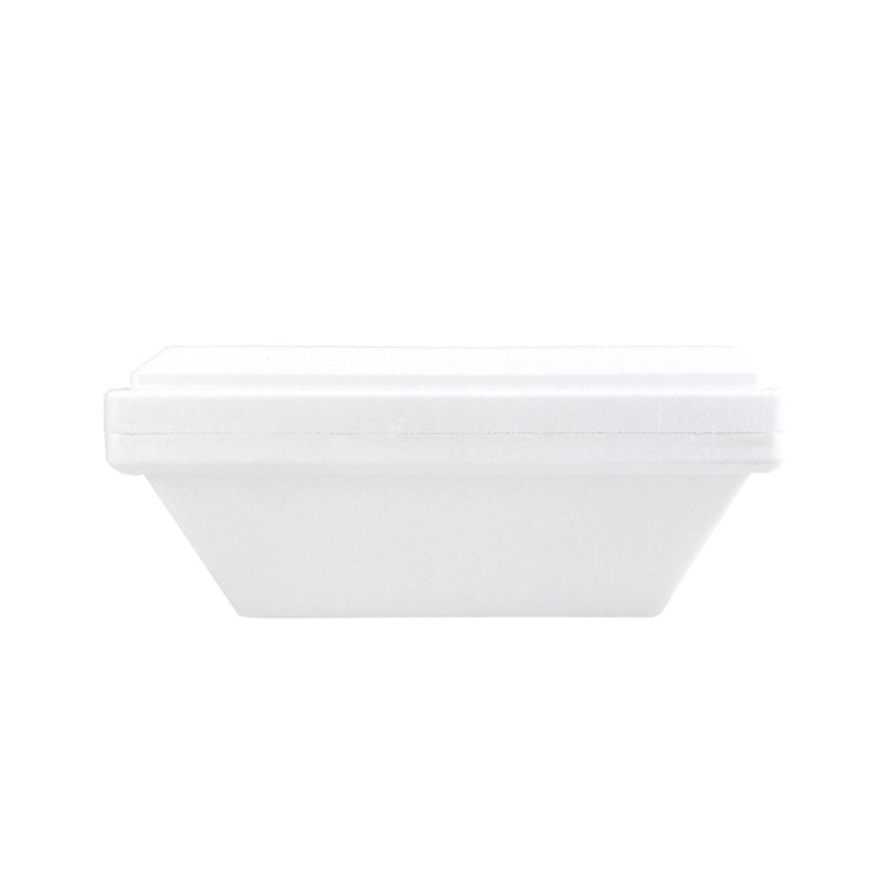 Seitenansicht der geschlossenen Thermo Eisbox weiß 1000cc