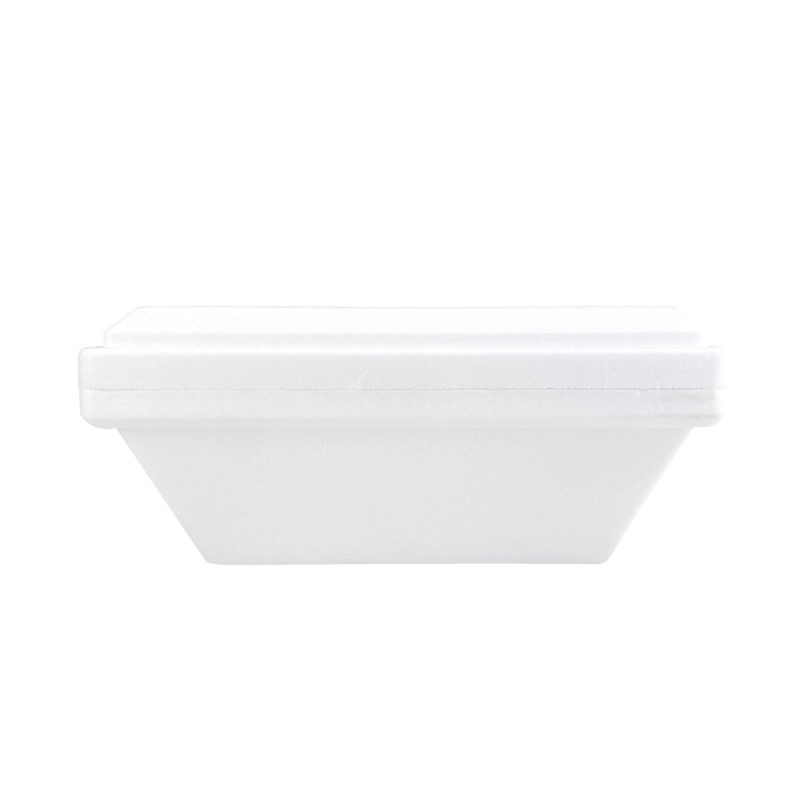 Seitenansicht der geschlossenen Thermo Eisbox weiß 1500cc