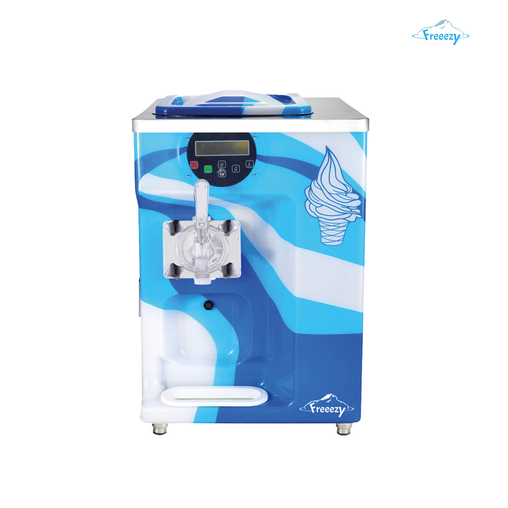 Ansicht Freeezy Softeismaschine in Blau, Modell: Mini-Delux