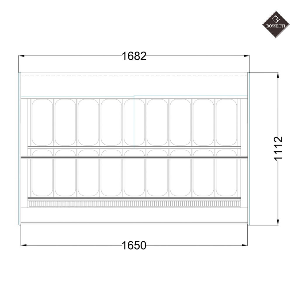Technische Grafik von Rossetti Eisvitrine Paradice