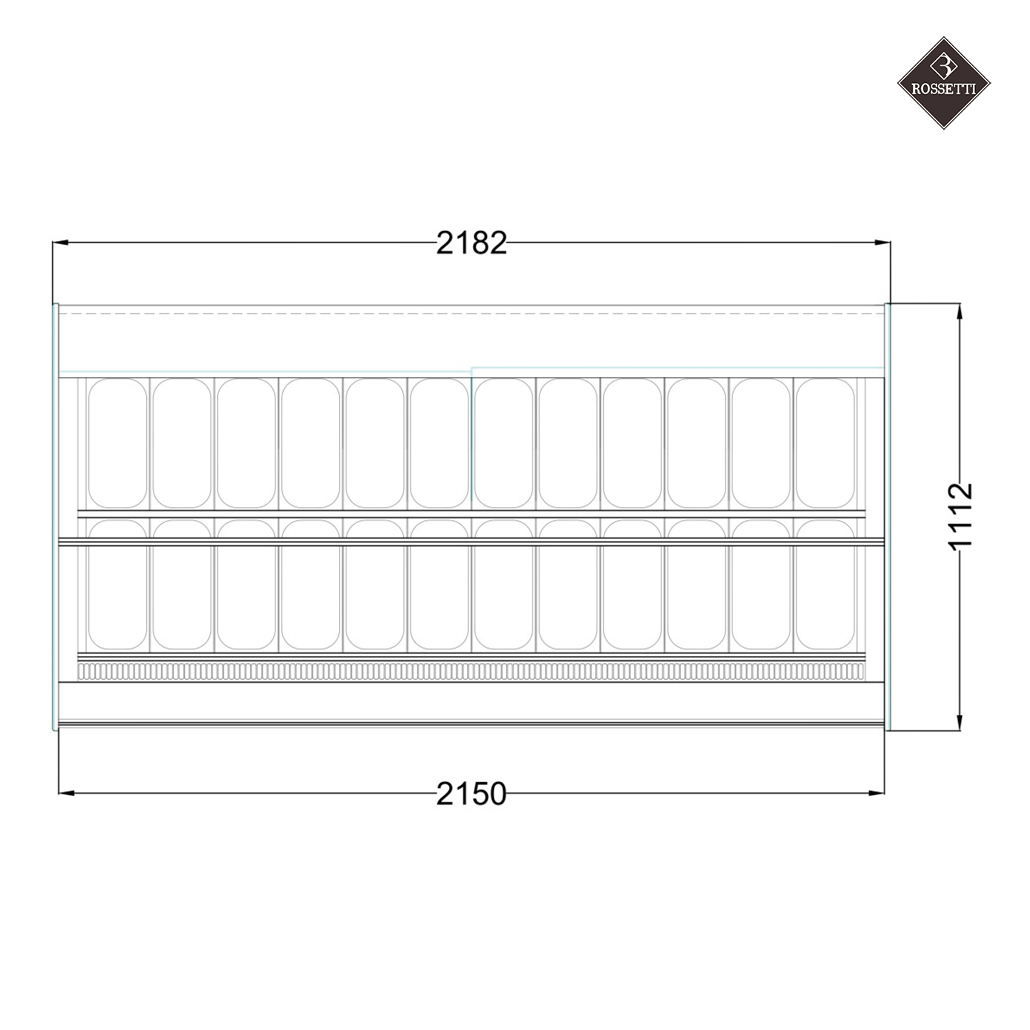Technische Grafik von Rossetti Eisvitrine Paradice