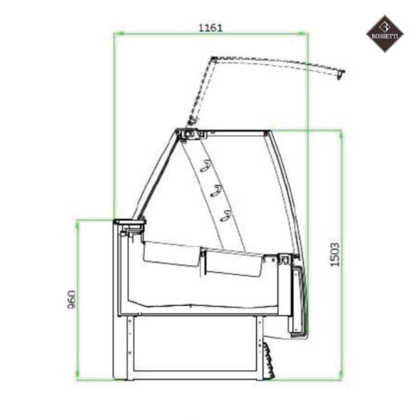 Rossetti Eisvitrine Tower 1500 - 115G – Bild 10