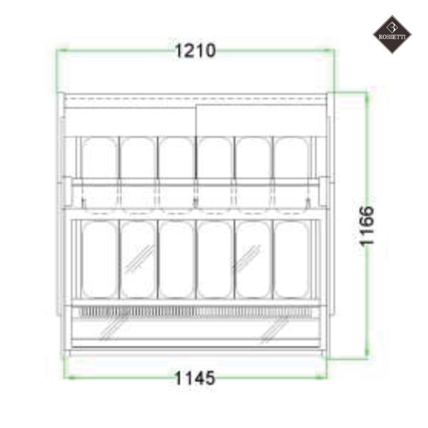 Rossetti Eisvitrine Tower 1350 - A45 – Bild 11