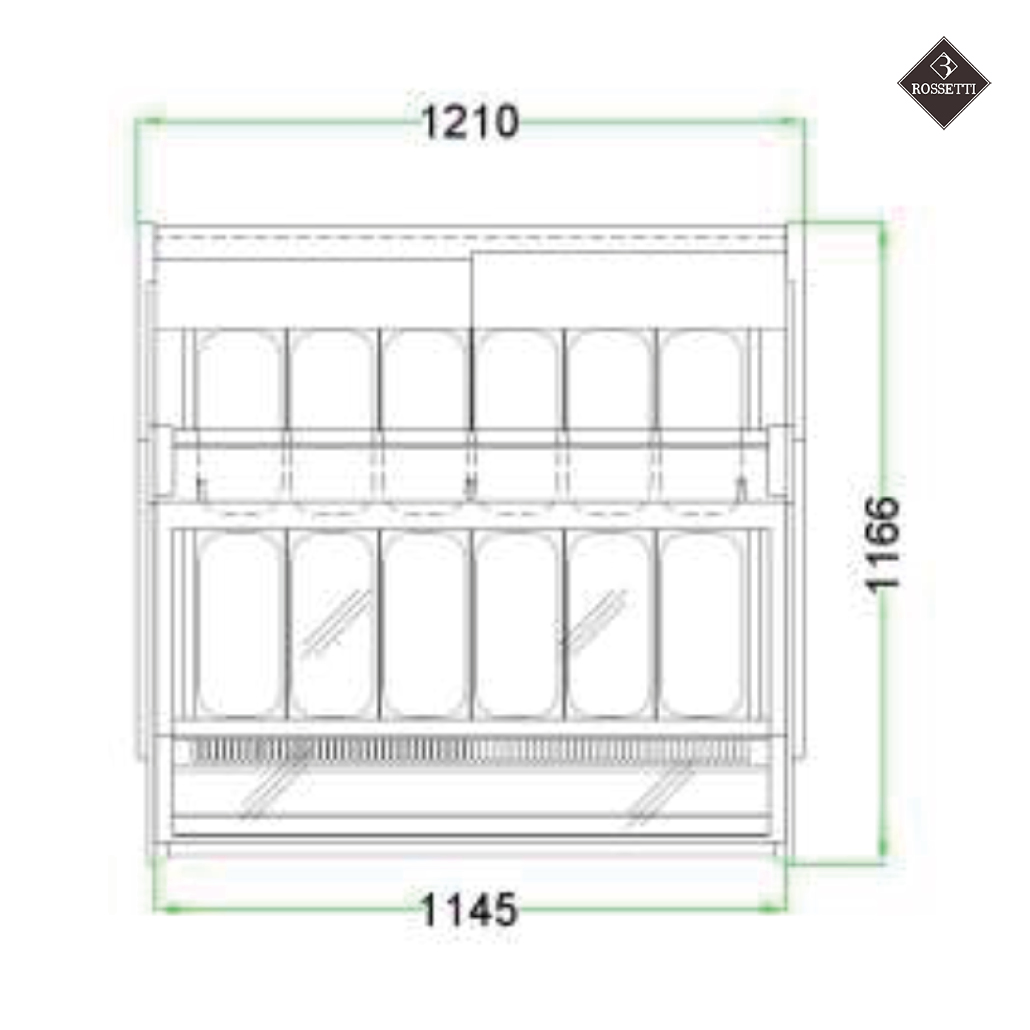 Rossetti Eisvitrine Tower 1500 - 165G – Bild 11
