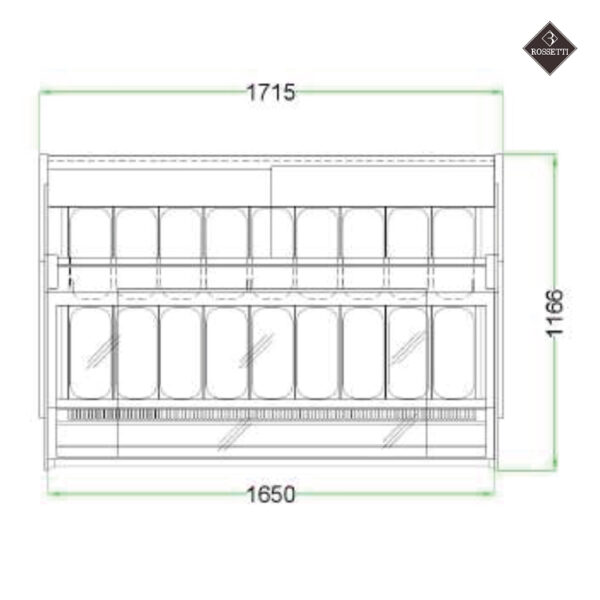 Rossetti Eisvitrine Tower 1350 - A45 – Bild 12
