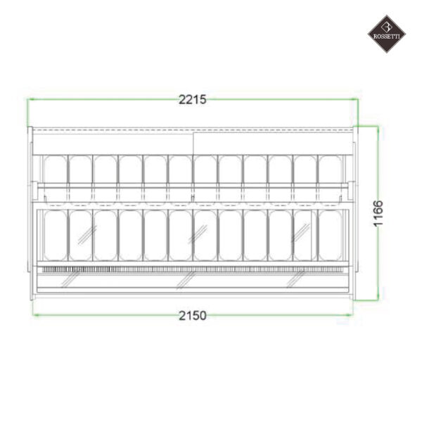 Rossetti Eisvitrine Tower 1350 - A45 – Bild 13