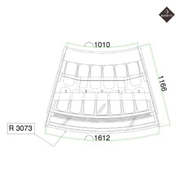Rossetti Eisvitrine Tower 1350 - A45 – Bild 14