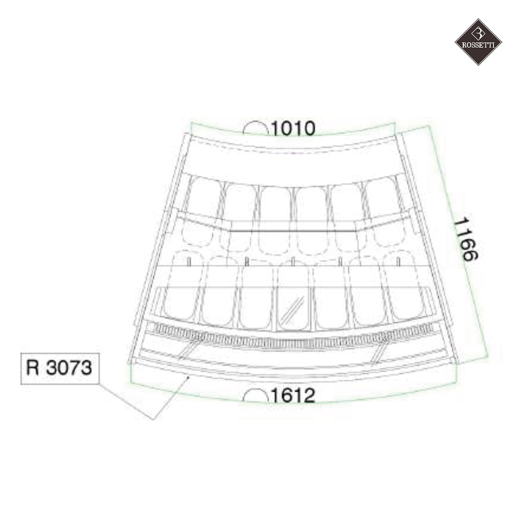 Rossetti Eisvitrine Tower 1500 - 165G – Bild 14