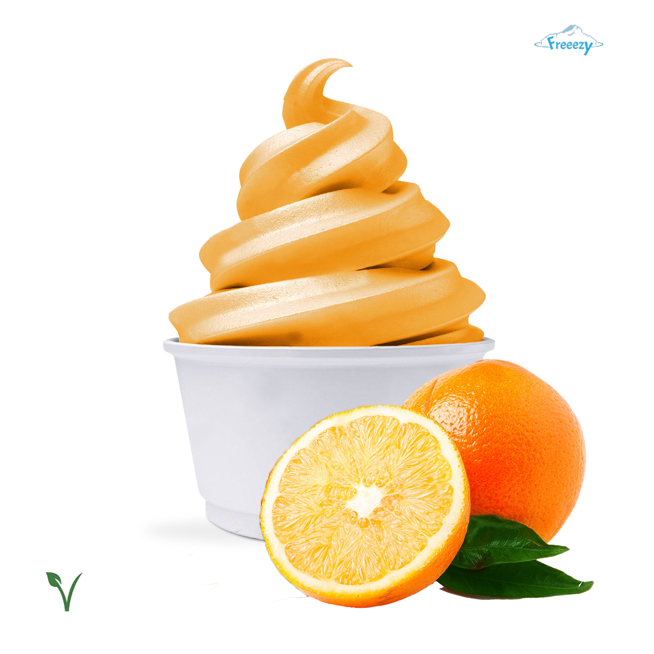 Freeezy Softeispulver Orange 100 % Vegan