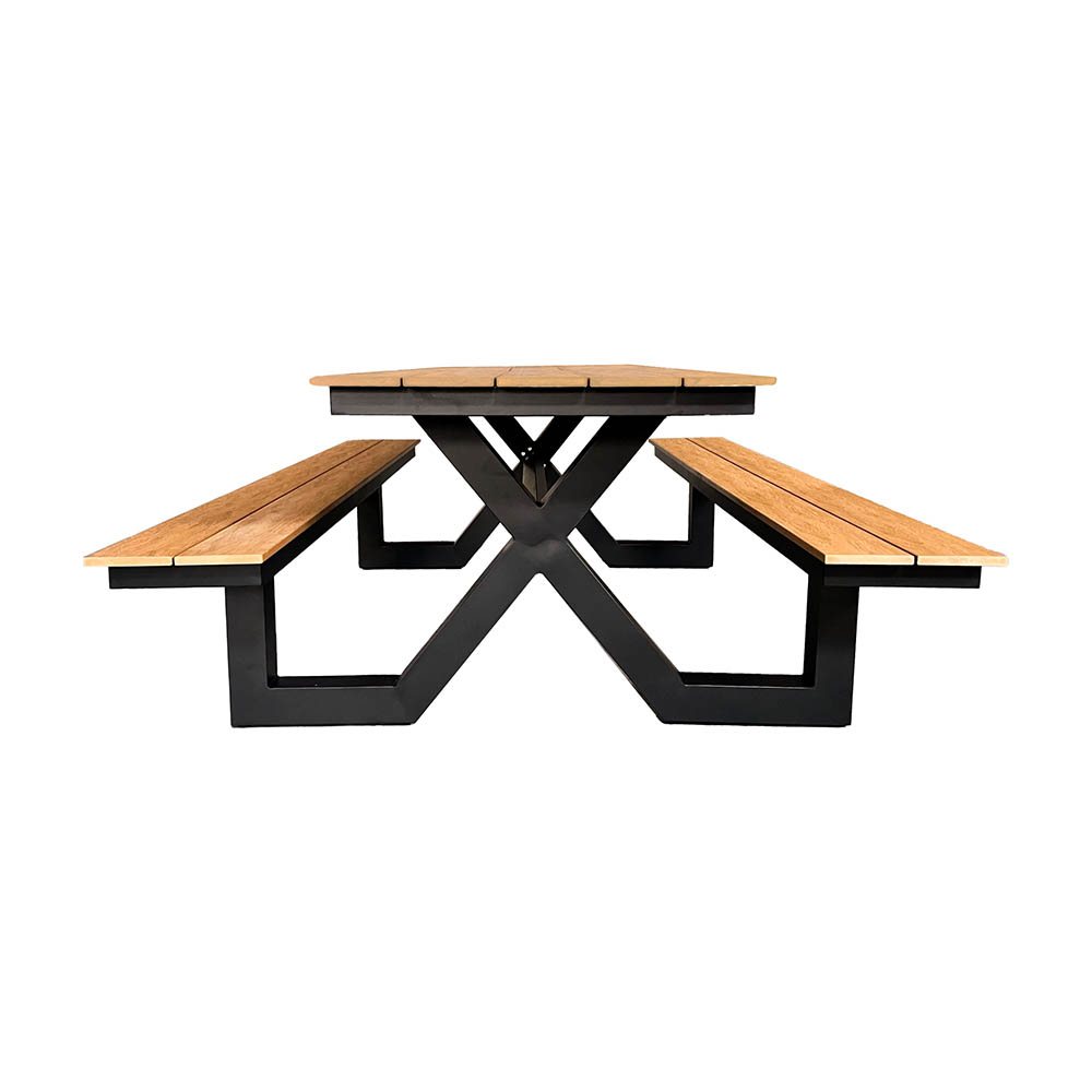 Gastro Outdoor Tisch Holzoptik